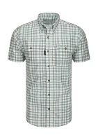 Hunter Creek Windowpane Plaid Short Sleeve Shirt