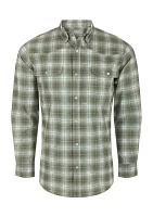 Cinco Ranch Western Fall Plaid Long Sleeve Shirt