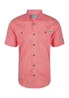 Big & Tall Frat Gingham Check Button Down Short Sleeve Shirt