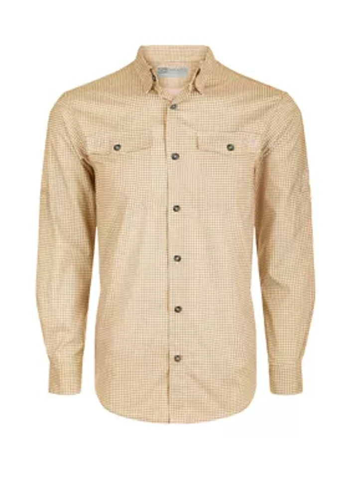 Men's Frat Gingham Check Long Sleeve Shirt