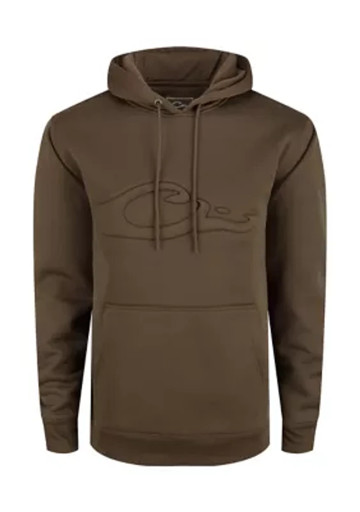 Men's Back Eddy Embossed Hoodie