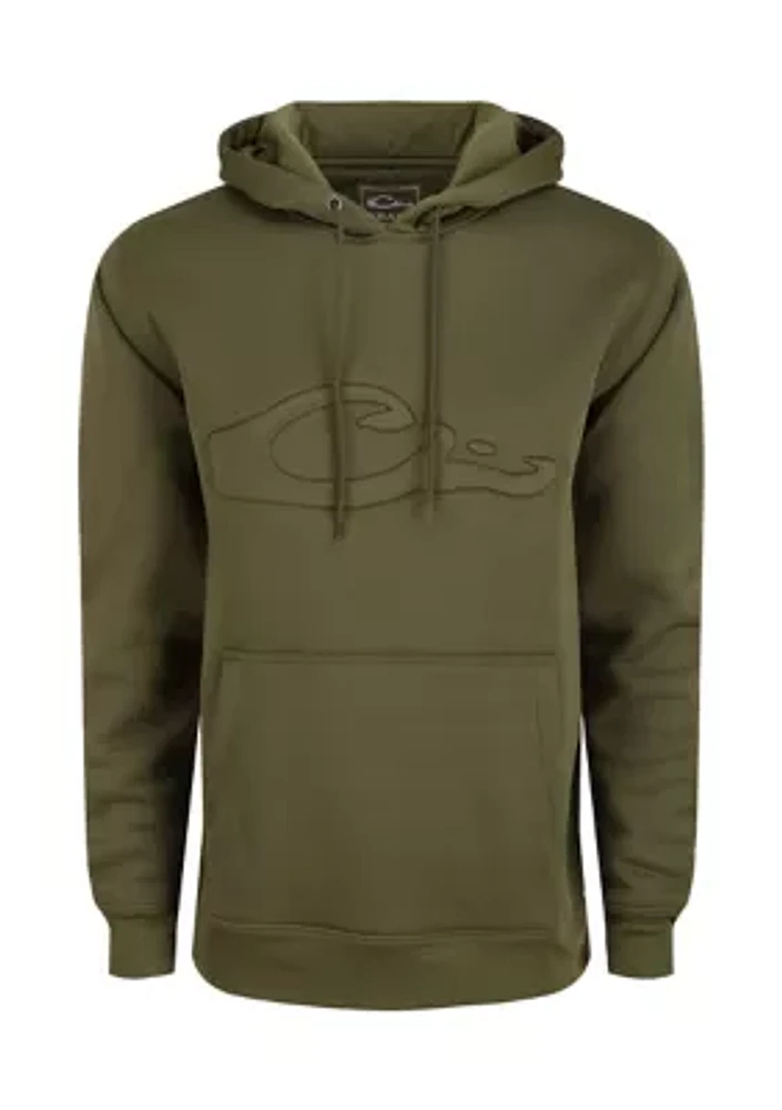 Men's Back Eddy Embossed Hoodie