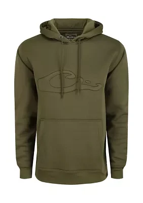 Men's Back Eddy Embossed Hoodie