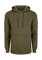 Men's Back Eddy Embossed Hoodie