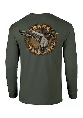 Men's Circle Mallard Long Sleeve Graphic T-Shirt