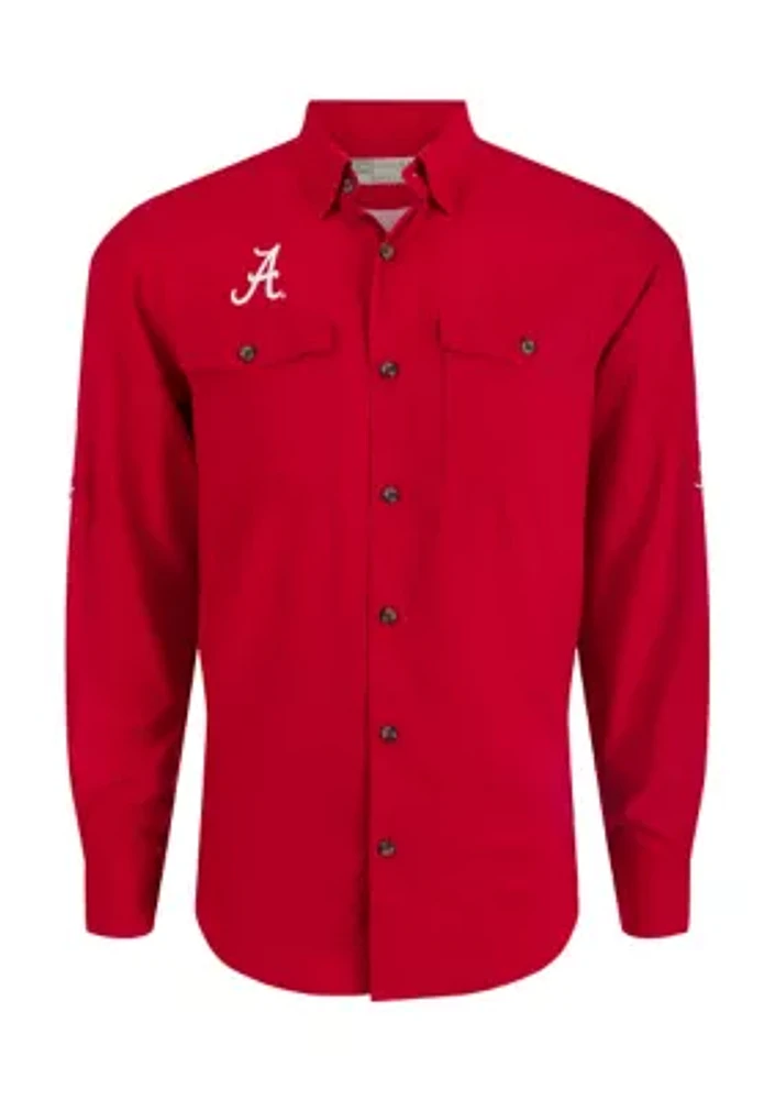 NCAA Alabama Crimson Tide Frat Dobby Long Sleeve Shirt