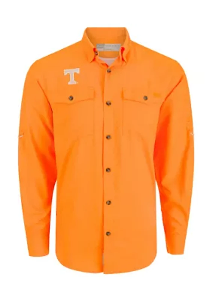 NCAA Tennessee Volunteers Frat Dobby Solid Long Sleeve Shirt