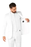 Solid White  2 Piece Suit + Tie