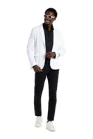 Suitmeister Sequins White Blazer