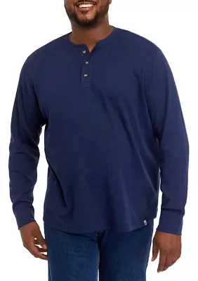 Big & Tall Long Sleeve Thermal Henley Shirt