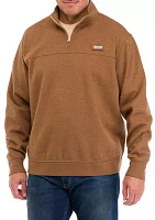 Big & Tall Quarter Zip Fleece Pullover