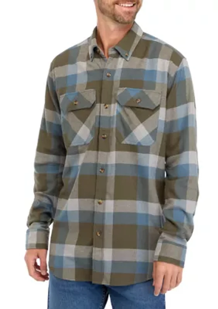 Long Sleeve Flannel Woven Shirt