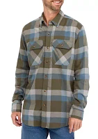 Long Sleeve Flannel Woven Shirt