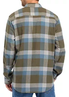 Long Sleeve Flannel Woven Shirt