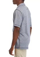 Short Sleeve Knit Polo Shirt