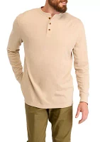 Long Sleeve Thermal Henley Shirt