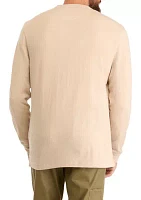 Long Sleeve Thermal Henley Shirt