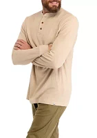 Long Sleeve Thermal Henley Shirt