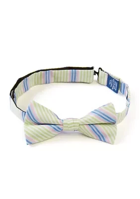 Multi Bar Seersucker Stripe Bowtie