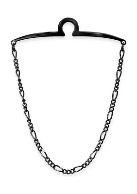 Gunmetal Detailed Tie Chain