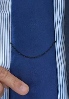 Gunmetal Detailed Tie Chain