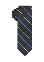 Textured Satin Plaid Tie