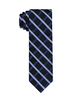 Satin Striped Grid Tie