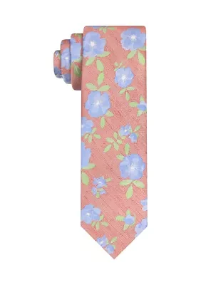 Space Linen Floral Printed Tie