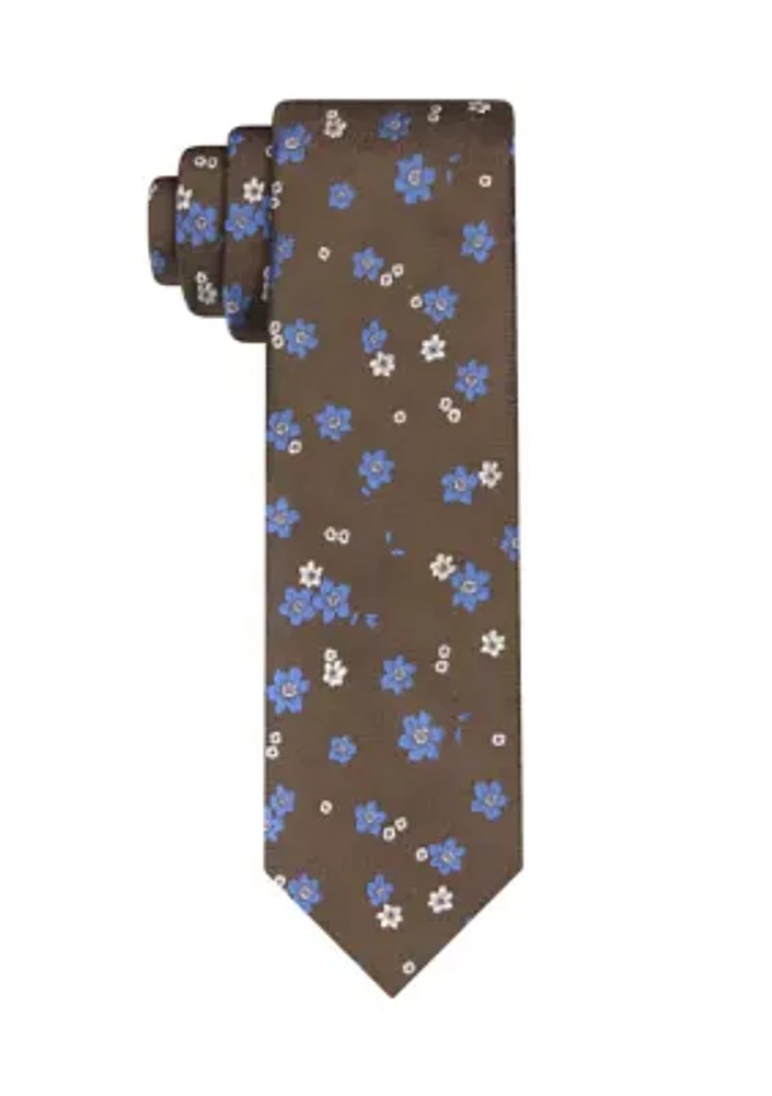 Textured Floral Tie