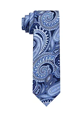 Large Paisley Microfiber Tie