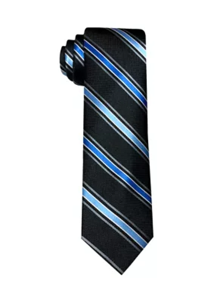 Alternating Bar Striped Tie