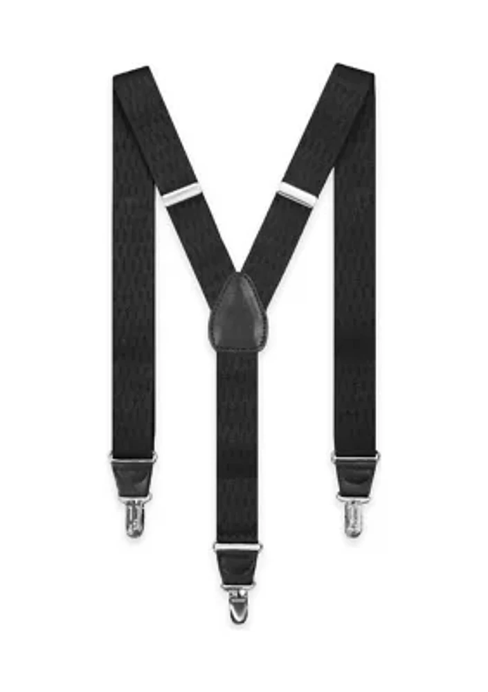 Black Double Diamond Suspenders