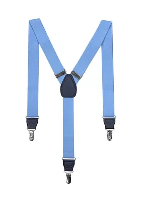 Blue Pindot Printed Suspenders