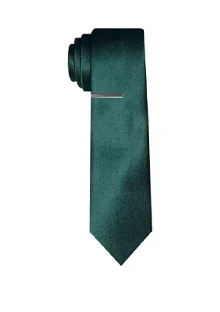 Satin Tie with Bar