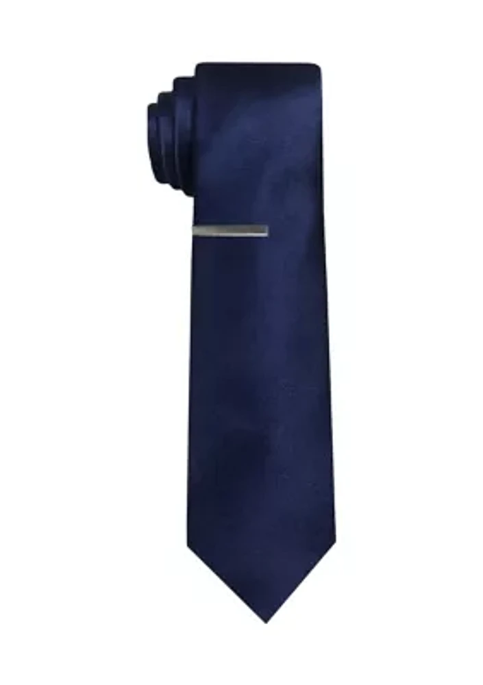 Necktie with Tie Bar