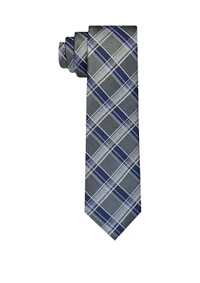 Grid Print Neck Tie