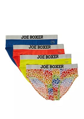 Men's Rainbow Smiley Boxer Briefs - 4 Pack