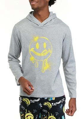 Men's Sueded Printed Hoodie