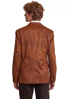 Vegan Leather Slim Fit Sport Coat