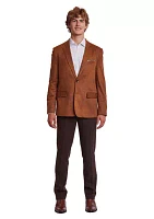 Vegan Leather Slim Fit Sport Coat