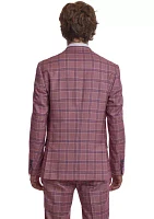 Men's Pink Plaid Sport Coat