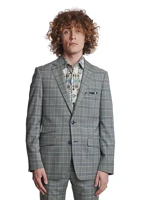 Men's Green Plaid Sport Coat