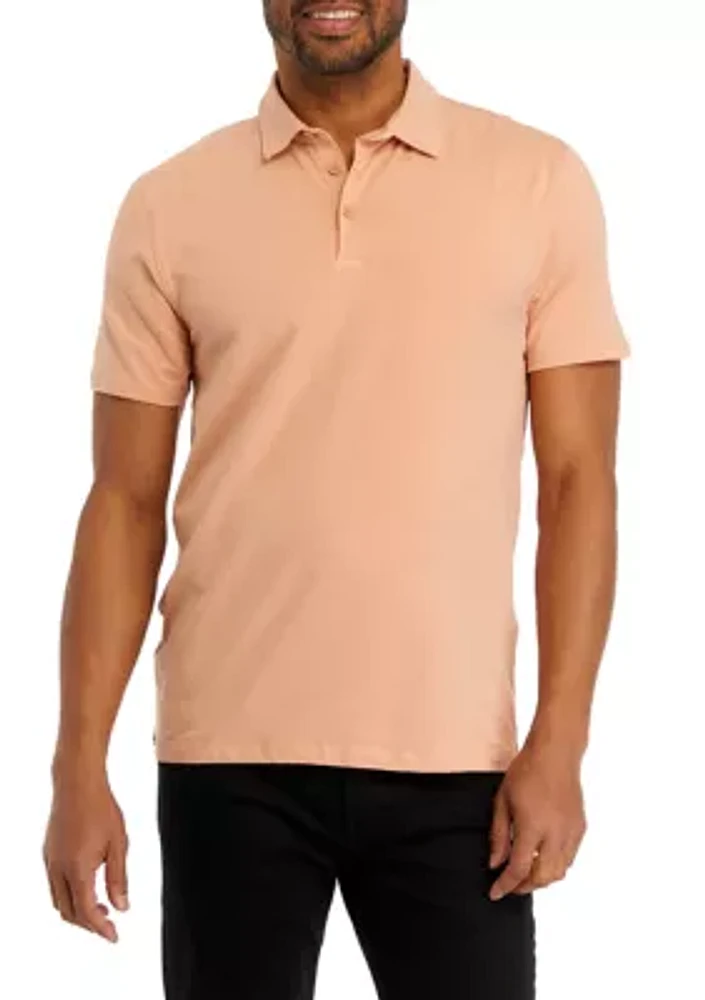 Men's Solid Classic Short Sleeve Polo Shirt