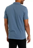 Men's Solid Classic Short Sleeve Polo Shirt