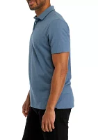 Men's Solid Classic Short Sleeve Polo Shirt