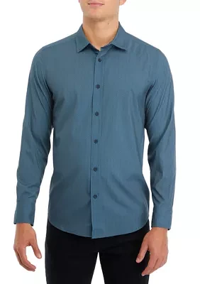 Men's Sport Assorted Plain Classic Button Down Shirt