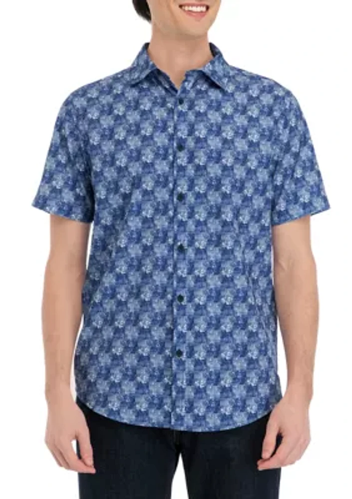 Men's Short Sleeve Printed Shirt