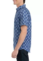 Men's Short Sleeve Printed Shirt