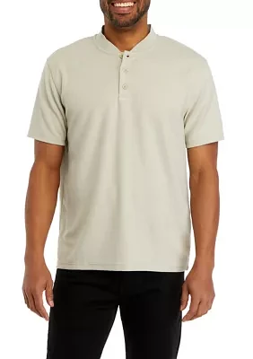 Men's Sport Solid Henley T-Shirt