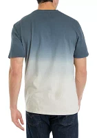 Men's Dip Dyed Classic Crew Neck T-Shirt